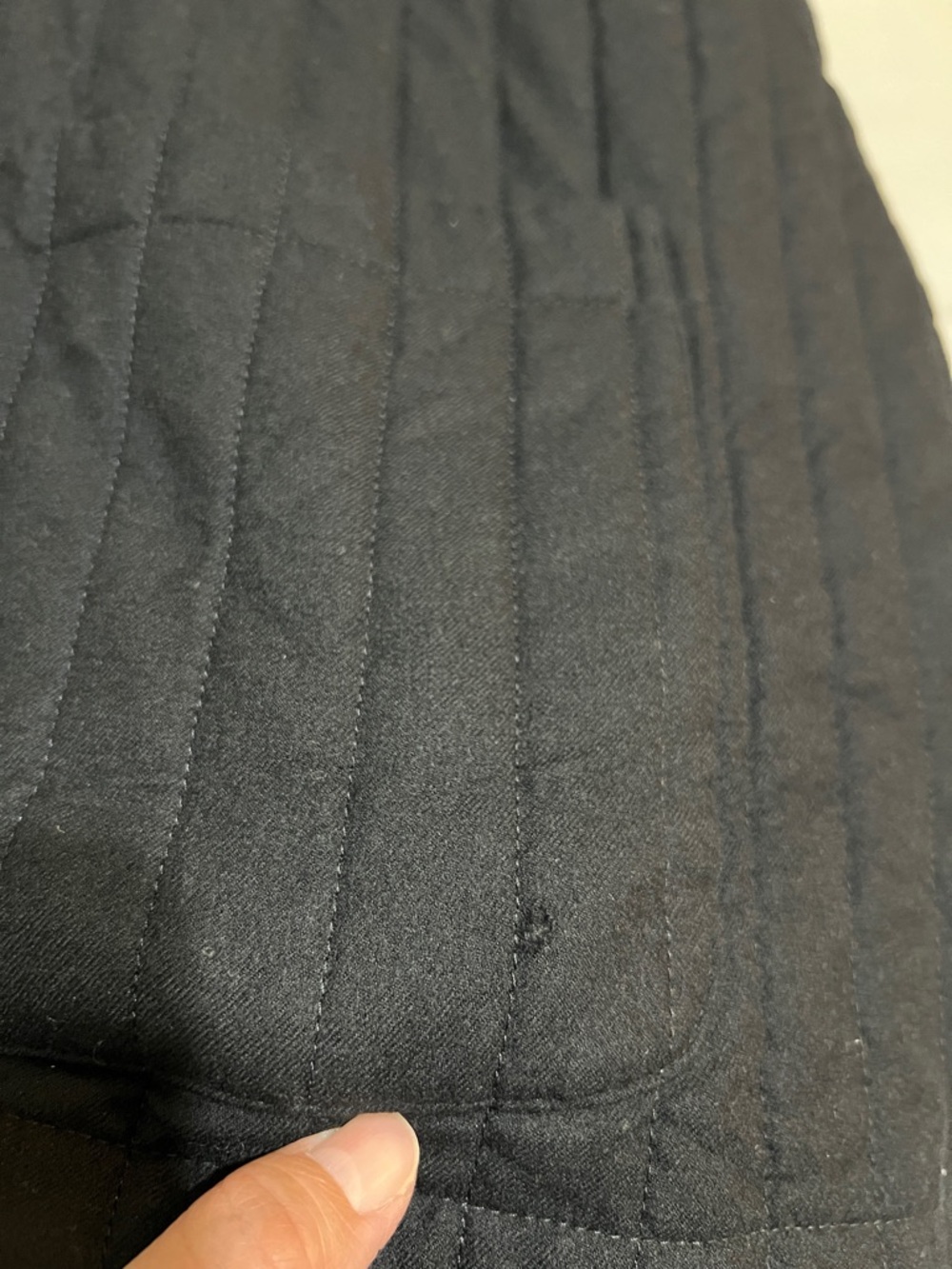 ESKANDAR Neiman Marcus Black Quilted Wool Silk Cashmere Flannel Jacket Coat 0 - Picture 16 of 16